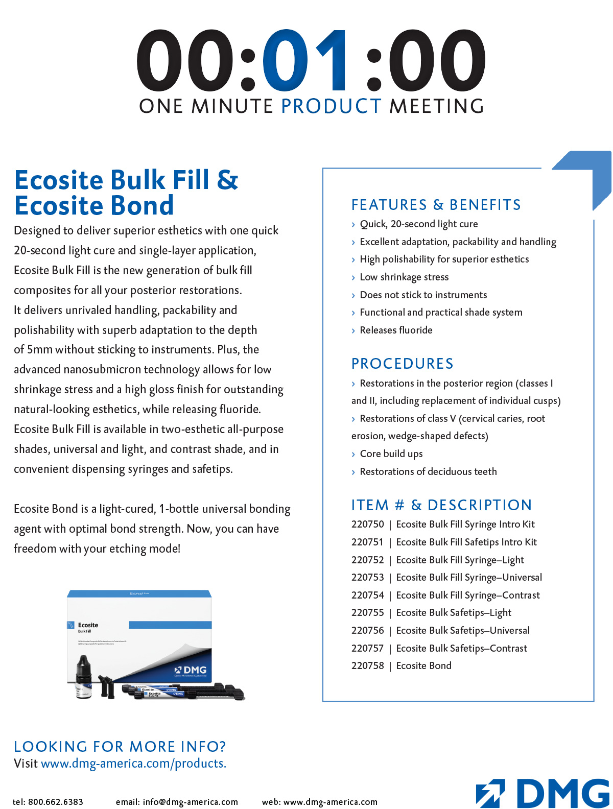 Ecosite Bulk Fill & Ecosite Bond