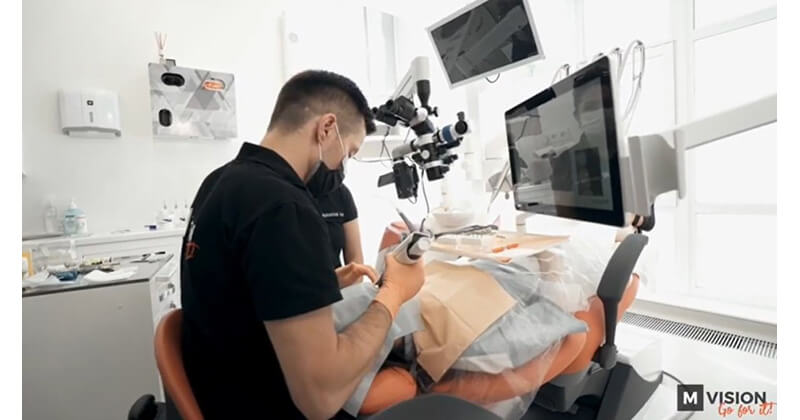 Dr. Nazariy Mykhalyuk creates semi-permanent restoration using LuxaCrown.
